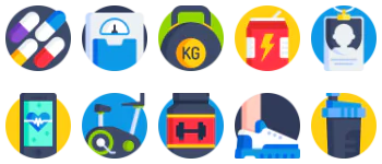 Gym icon pack