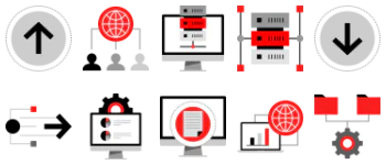 Data Organization jeu d'icônes