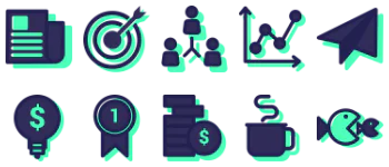 Business icons set Icon-Paket