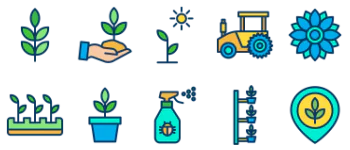 Agriculture and Farmer paquete de iconos