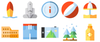 Holiday Travelling icon pack