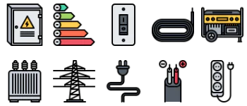 Electrician icon pack
