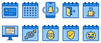 Calendar And Date gói biểu tượng