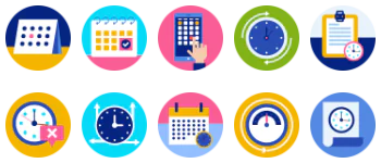 Time Calendar gói biểu tượng