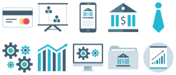 Bank and Finance Icon-Paket