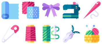 Needlework icon pack