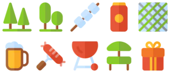 BBQ Party icon pack