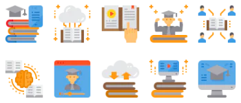 Online Learning Icon-Paket