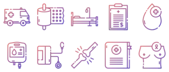 Hospital paquete de iconos