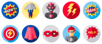 Superhero icon pack
