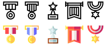 Reward and Badges icon pack