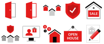 Real Estate gói biểu tượng