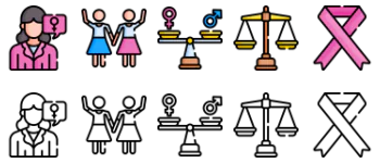 Feminism icon pack
