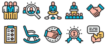 Employees and organization gói biểu tượng