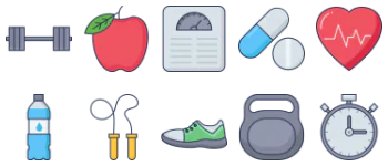 Fitness icon pack
