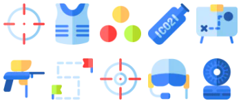 Paintball icon pack