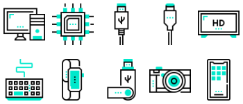 Electronics pacote de ícones