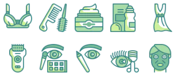 Beauty Cosmetics jeu d'icônes