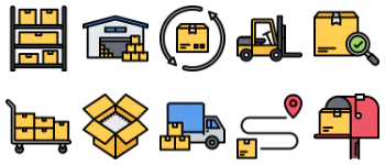 Delivery icon pack