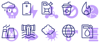 Pollution pakiet ikon