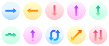 Arrows paquete de iconos