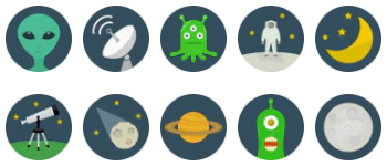 Space набір іконок