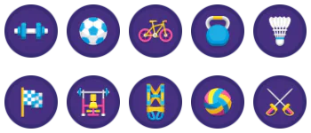 Sport Equipment набір іконок