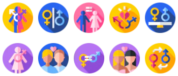 Gender Identity Icon-Paket