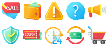 E-Commerce pakiet ikon
