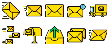 Почта набор иконок