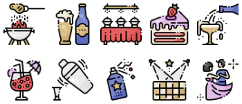 Party Celebration paquete de iconos