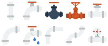 Pipes and Water Flow icon pack