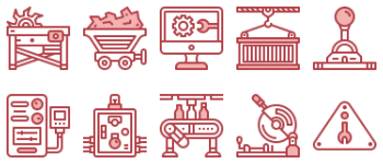 Manufacturing paquete de iconos