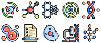 Bioengineering набір іконок