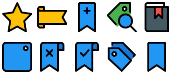 Bookmarks and Tags アイコンパック