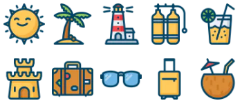 Summertime icon pack