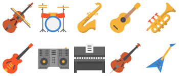 Music instrument Icon-Paket