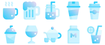 Beverages icon pack