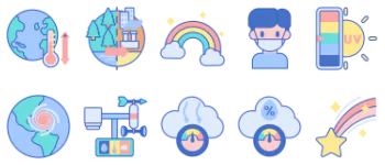 Weather gói biểu tượng