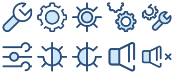 Settings and Display Set набір іконок
