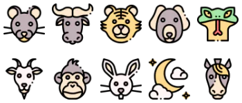 Chinese Zodiac icon pack