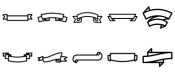 Lineal Ribbons icon pack