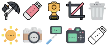 Photography icon pack