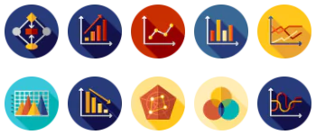 Charts and diagrams Icon-Paket