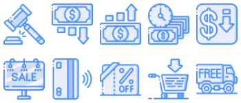 Sales pacote de ícones