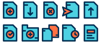 Files and documents icon pack