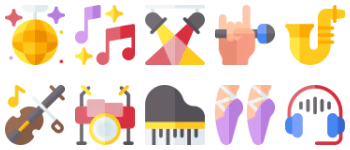 Entertainment icon pack