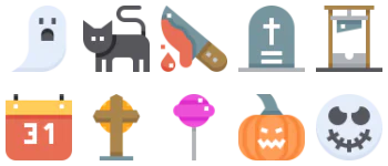 Хэллоуин набор иконок