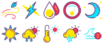 weather paquete de iconos