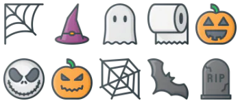 Halloween pakiet ikon